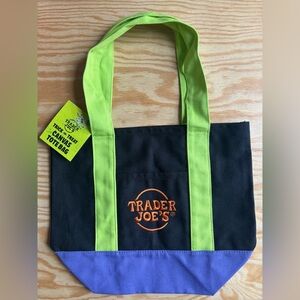 TRADER JOE’S: *NWT Halloween Spooky Canvas Mini Tote (BLACK MULTI)